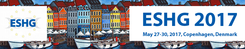 European Human Genetics Conference 2017: Copenhagen, Denmark, 27-30 May 2017